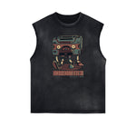 Streetwear Cartoon Graphic Muscle Tank