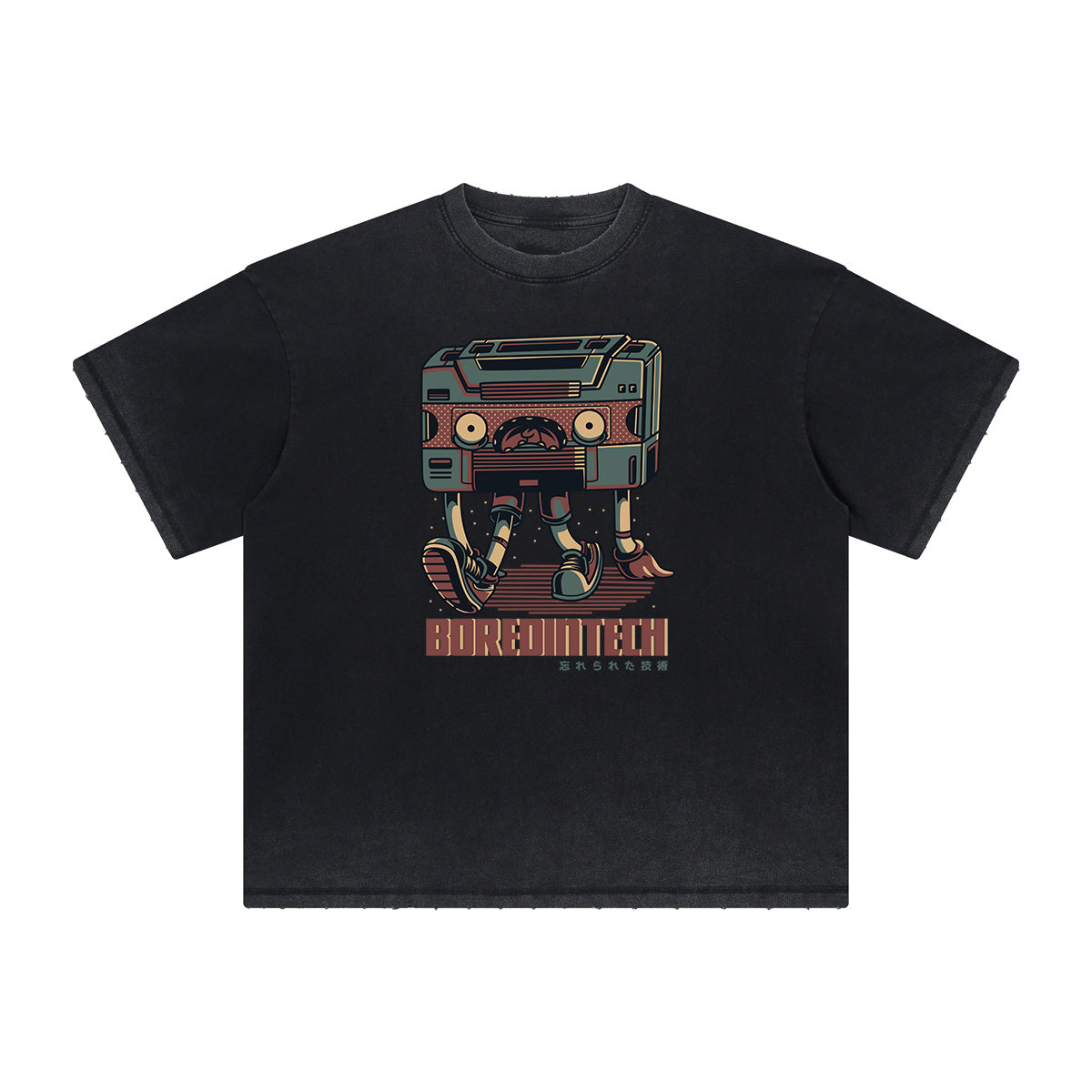 Heavyweight Streetwear Cartoon Graphic Tee