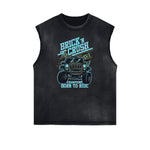 Streetwear Cartoon Graphic Muscle Tank