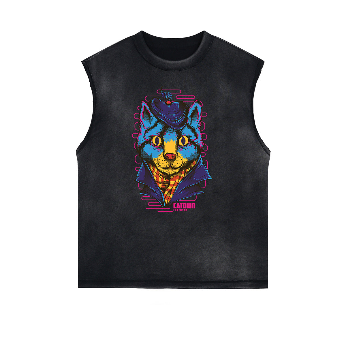 Streetwear Cartoon Graphic Muscle Tank