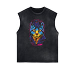 Streetwear Cartoon Graphic Muscle Tank