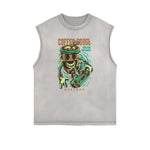 Punk Monster Graphic Muscle Tank