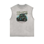 Punk Monster Graphic Muscle Tank