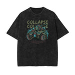 Punk Faded Monster Pattern Tee