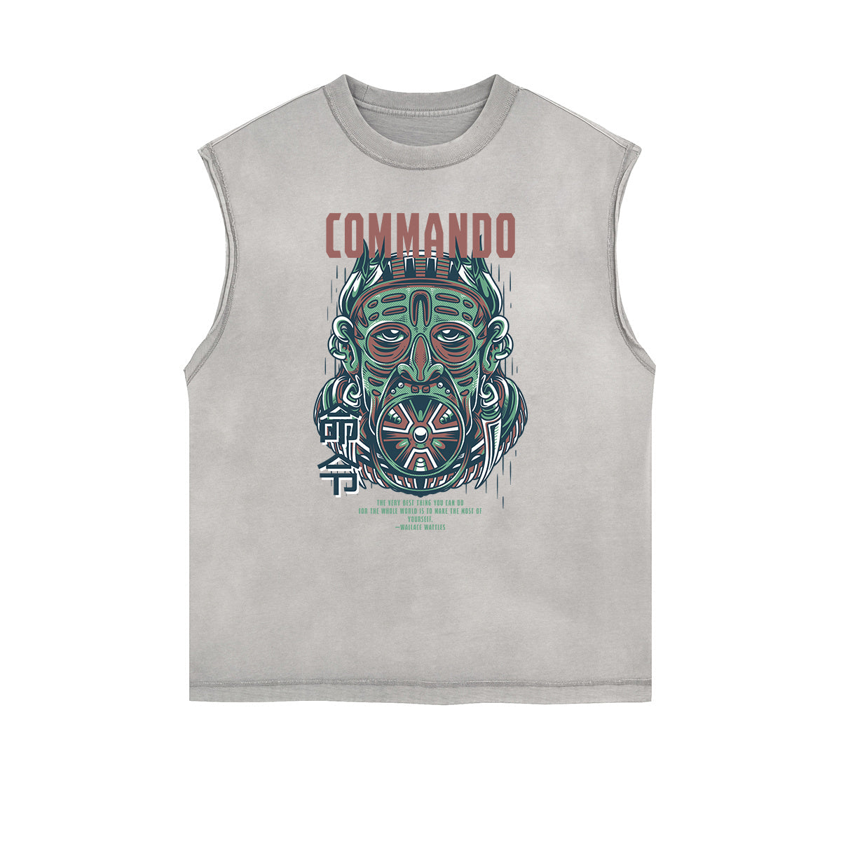 Punk Monster Graphic Muscle Tank