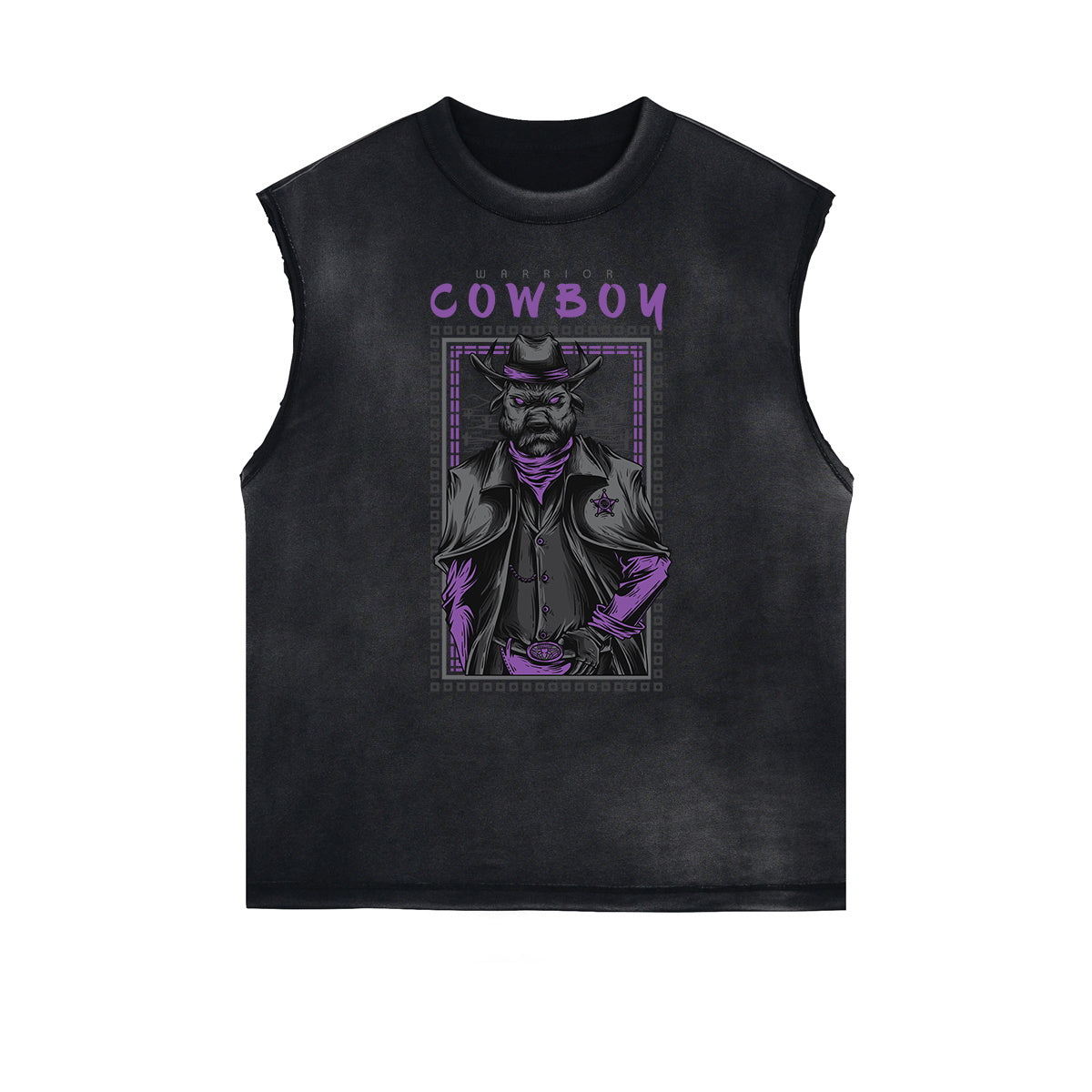 Sleeveless Punk Monster Graphic Tee