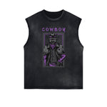 Sleeveless Punk Monster Graphic Tee