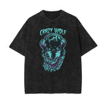 Punk Faded Monster Pattern Tee