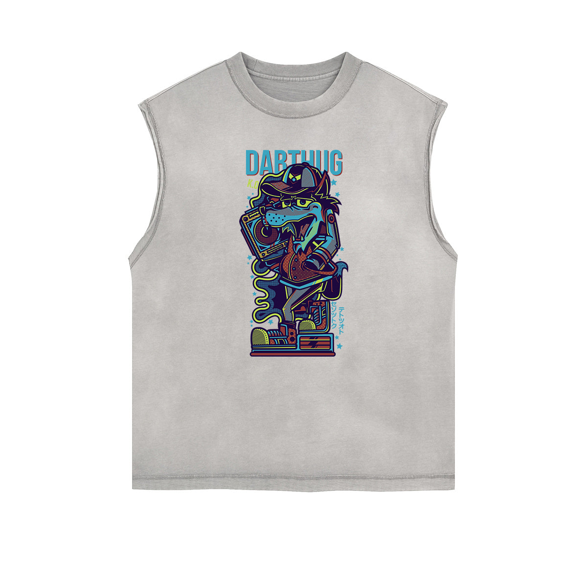 Punk Monster Graphic Muscle Tank