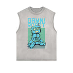 Punk Monster Graphic Muscle Tank