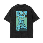Punk Faded Monster Pattern Tee