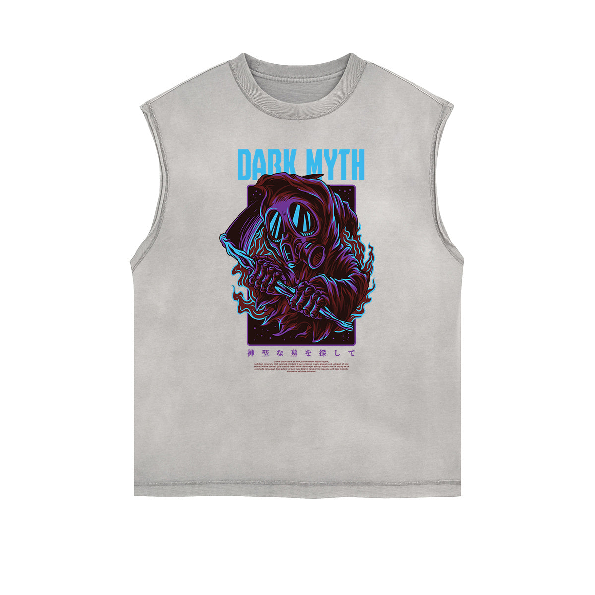 Punk Monster Graphic Muscle Tank