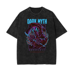 Punk Faded Monster Pattern Tee