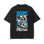 Punk Faded Monster Pattern Tee