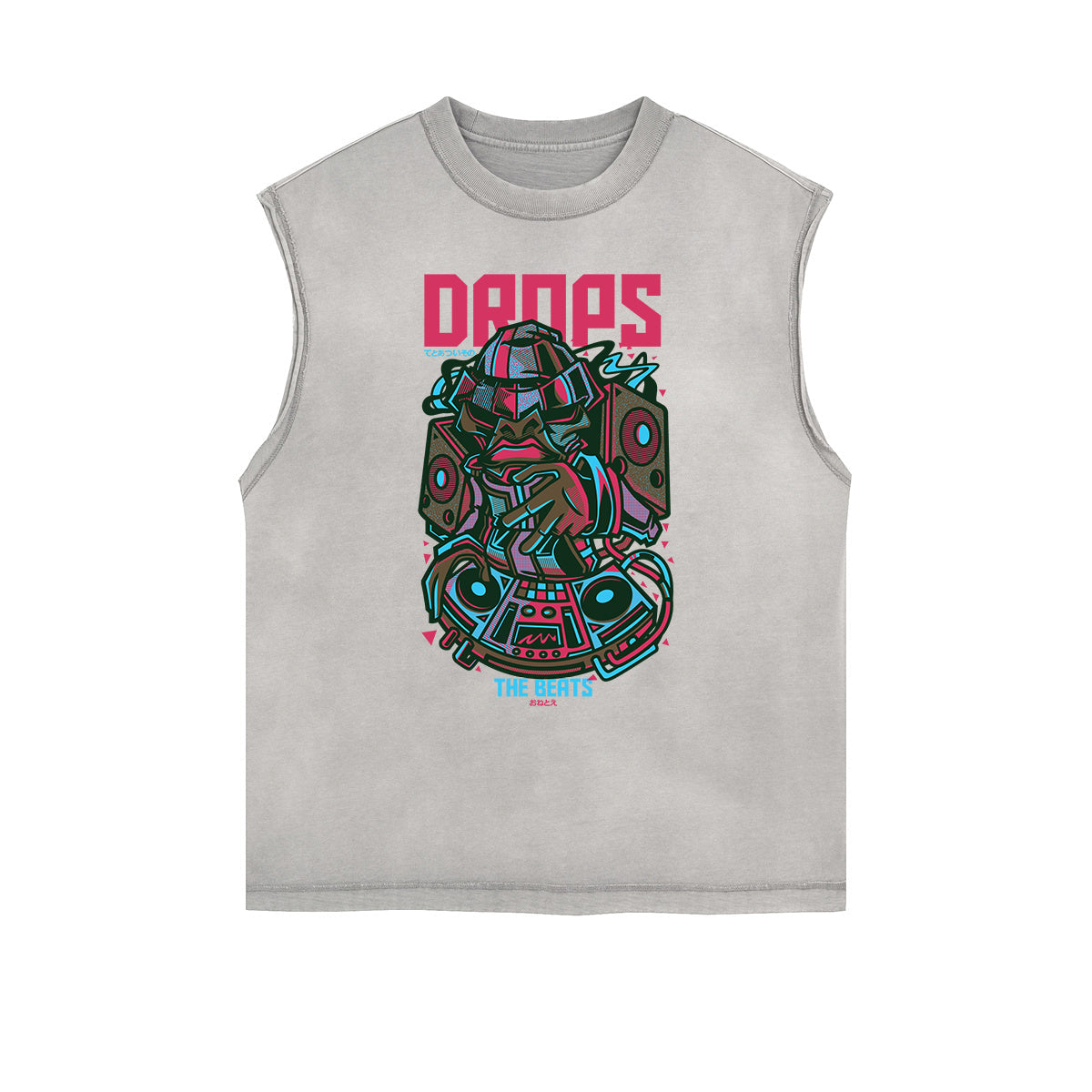 Punk Monster Graphic Muscle Tank