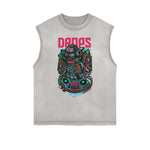 Punk Monster Graphic Muscle Tank