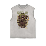 Punk Monster Graphic Muscle Tank