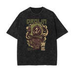 Punk Faded Monster Pattern Tee