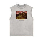 Sleeveless Steampunk Graphic Tee