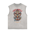 Sleeveless Steampunk Graphic Tee
