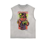 Sleeveless Steampunk Graphic Tee