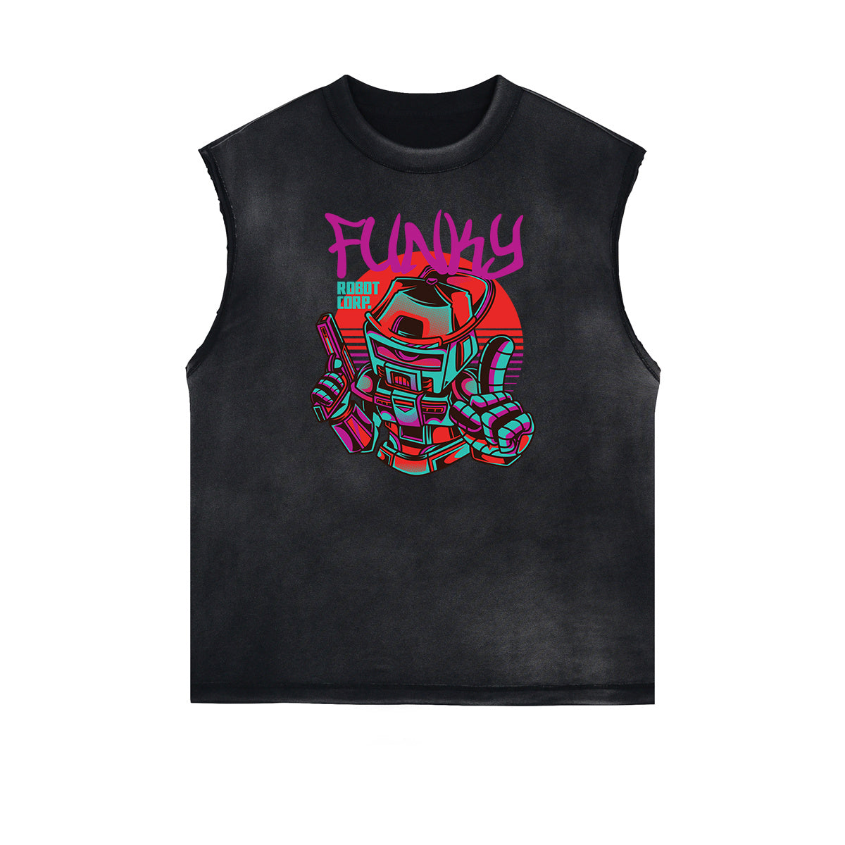 Steampunk Graphic Muscle Tank