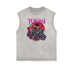 Sleeveless Steampunk Graphic Tee