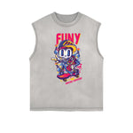 Sleeveless Steampunk Graphic Tee