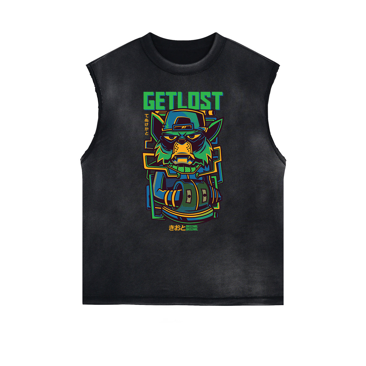 Steampunk Graphic Muscle Tank