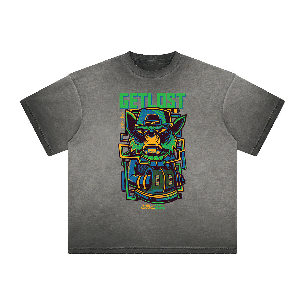 Distressed Steampunk Graphic Tee