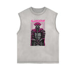 Sleeveless Steampunk Graphic Tee