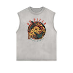 Sleeveless Steampunk Funny Pattern Tee