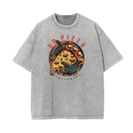 Steampunk Stone Wash Funny Pattern Tee
