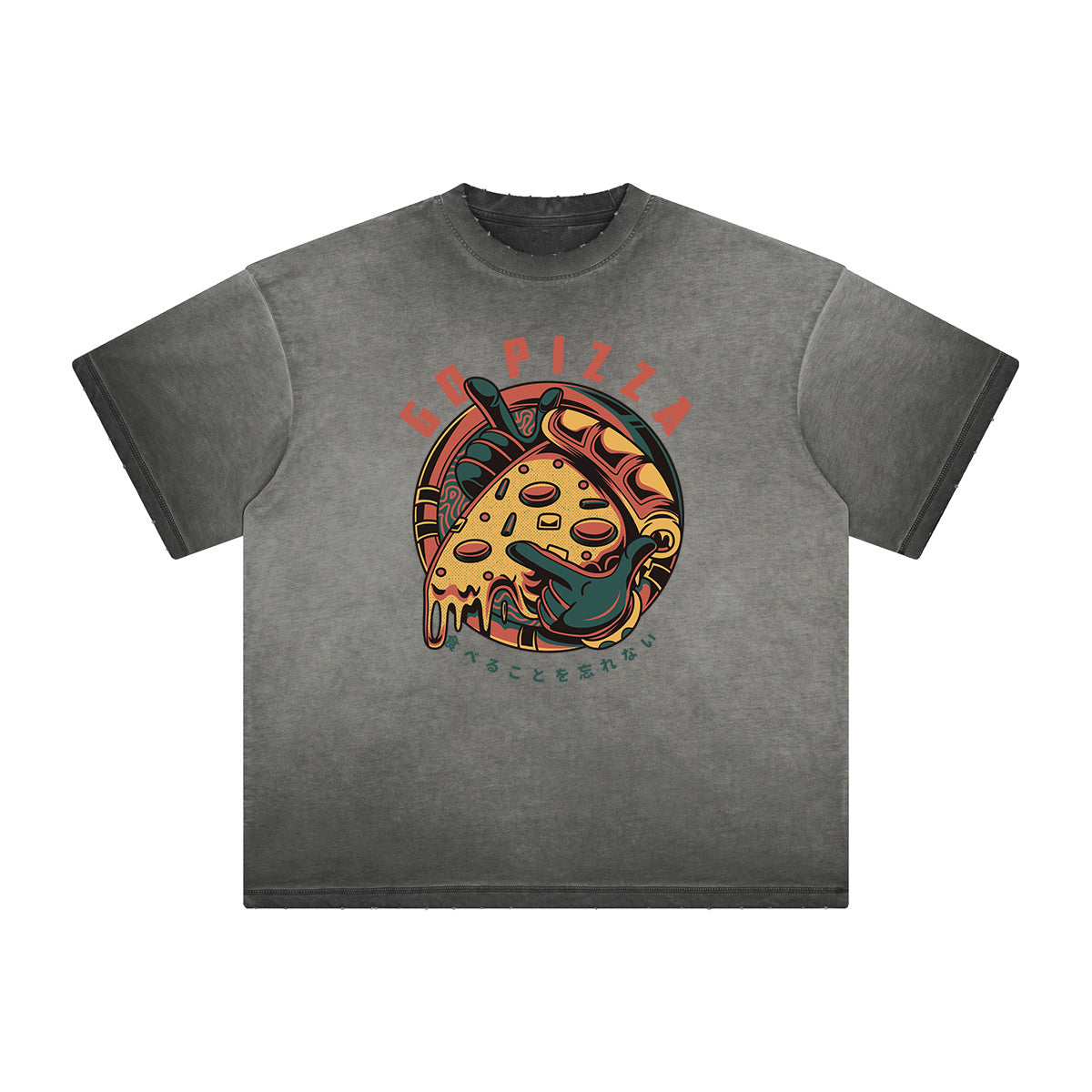 Vintage Frayed Steampunk Funny Pattern Tee