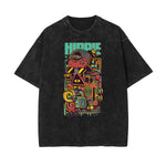 Steampunk Faded Funny Pattern T Shirt