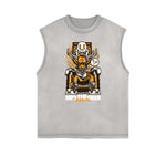 Sleeveless Steampunk Funny Pattern Tee