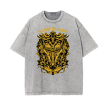 Steampunk Stone Wash Funny Pattern Tee