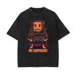 Steampunk Faded Funny Pattern T Shirt