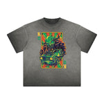 Vintage Frayed Steampunk Funny Pattern Tee