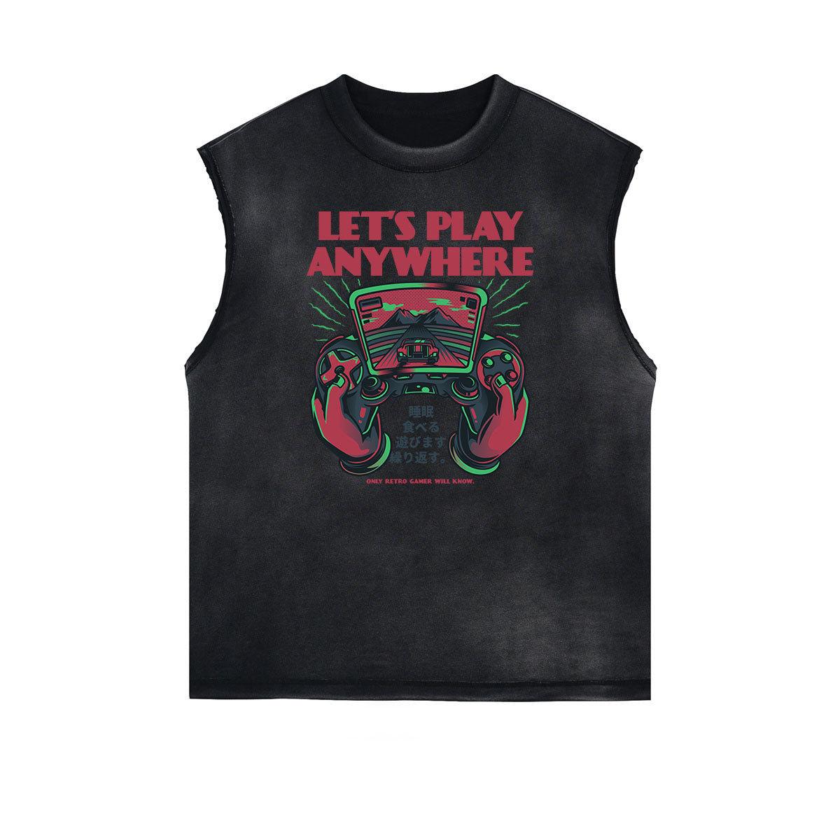 Humorous Cartoon Graphic Muscle Tank