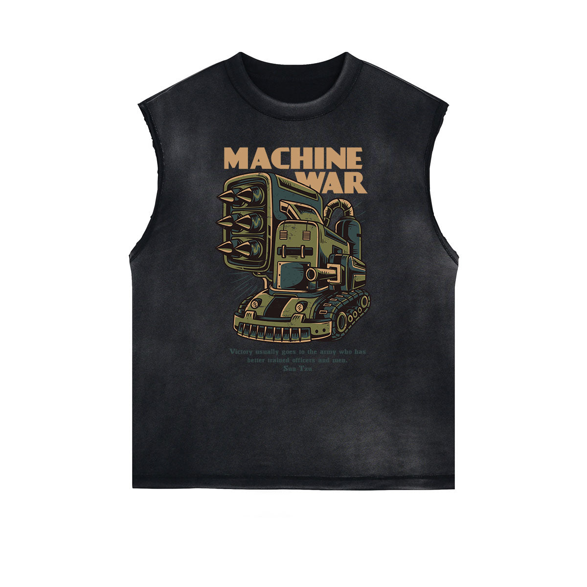 Humorous Cartoon Graphic Muscle Tank