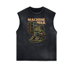 Humorous Cartoon Graphic Muscle Tank