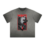 Vintage Frayed Humorous Cartoon Design Tee