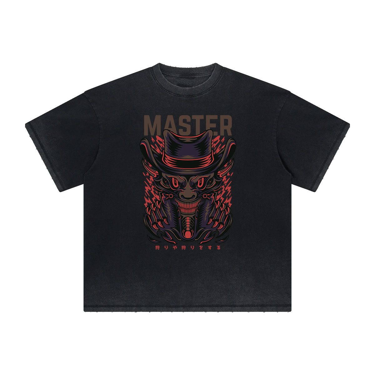 Thick Faded Humorous Cartoon Graphic Tee