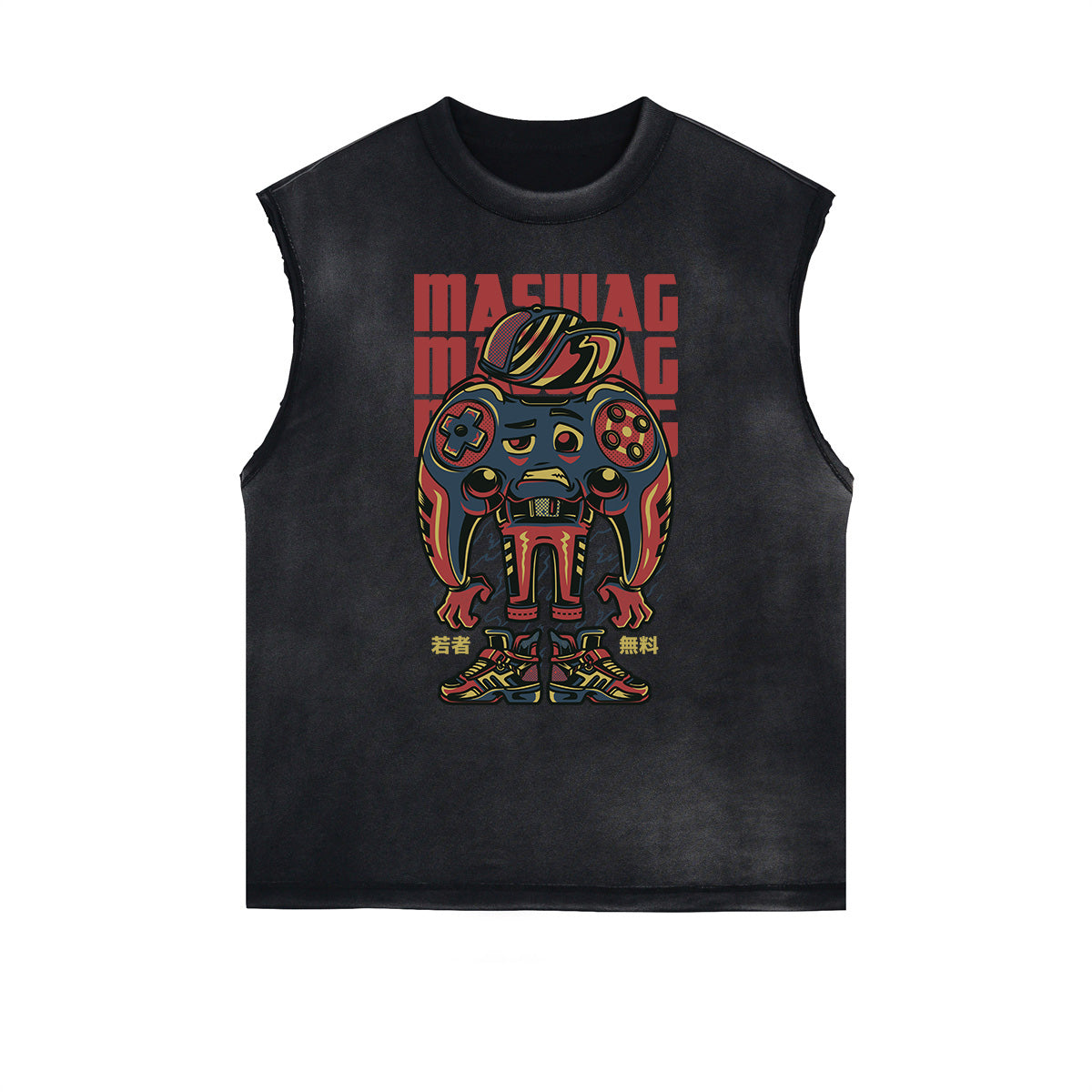 Humorous Cartoon Graphic Muscle Tank