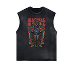 Humorous Cartoon Graphic Muscle Tank