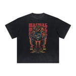 Thick Faded Humorous Cartoon Graphic Tee