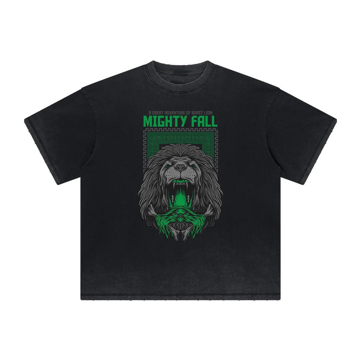 Thick Faded Humorous Cartoon Graphic Tee