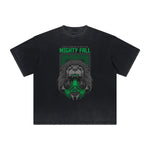 Thick Faded Humorous Cartoon Graphic Tee