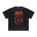 Thick Faded Humorous Cartoon Graphic Tee